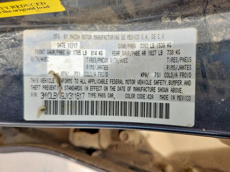 50478276 :رقم المزاد ، 3MYDLBYV9JY311617 vin ، 2018 Toyota Yaris Ia مزاد بيع