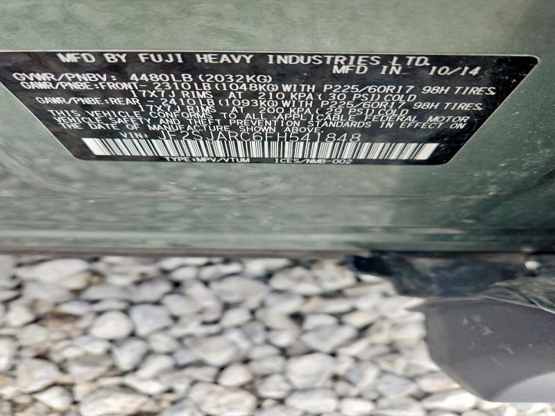 Продаж на аукціоні авто 2015 Subaru Forester, vin: JF2SJARC6FH541848, номер лоту: 50933586
