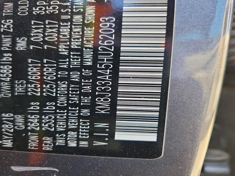 Продаж на аукціоні авто 2017 Hyundai Tucson, vin: KM8J33A45HU262093, номер лоту: 51299156