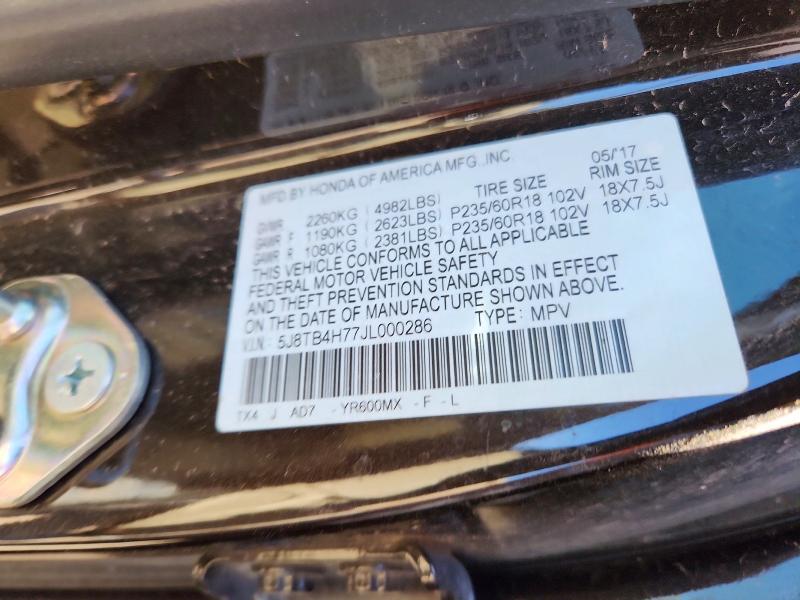 Продажа на аукционе авто 2018 Acura Rdx, vin: 5J8TB4H77JL000286, номер лота: 49454376