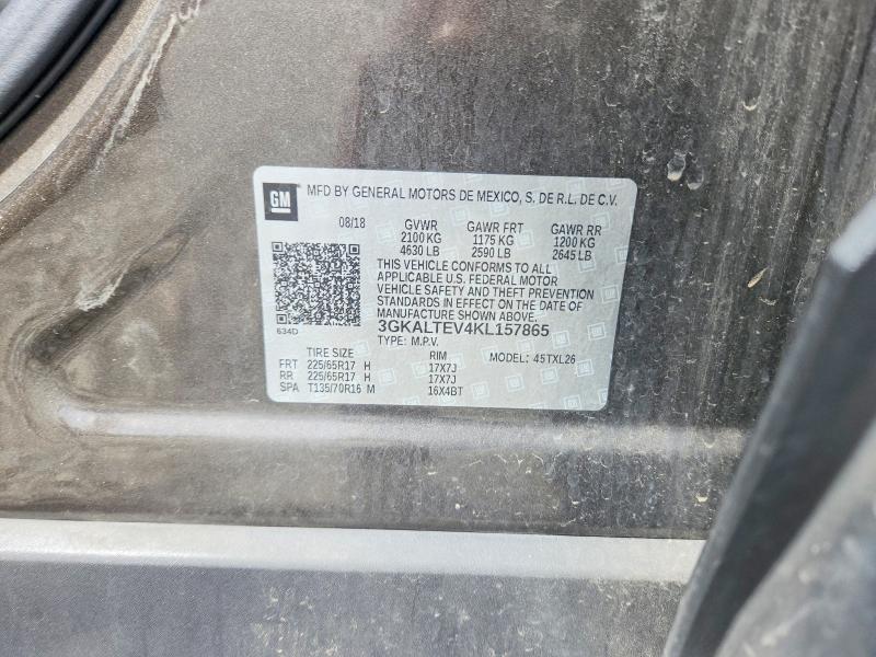 51496246 :رقم المزاد ، 3GKALTEV4KL157865 vin ، 2019 Gmc Terrain مزاد بيع