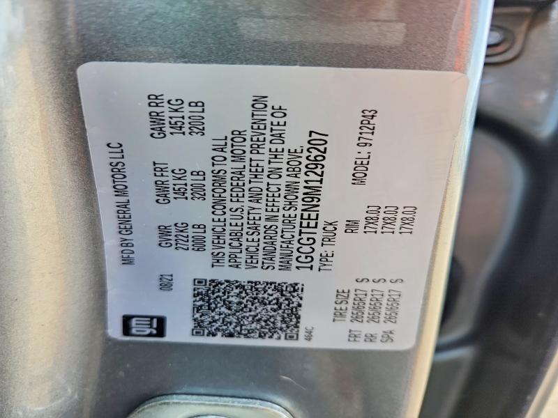Aukcja sprzedaży 2021 Chevrolet Colorado, vin: 1GCGTEEN9M1296207, numer aukcji: 47978946