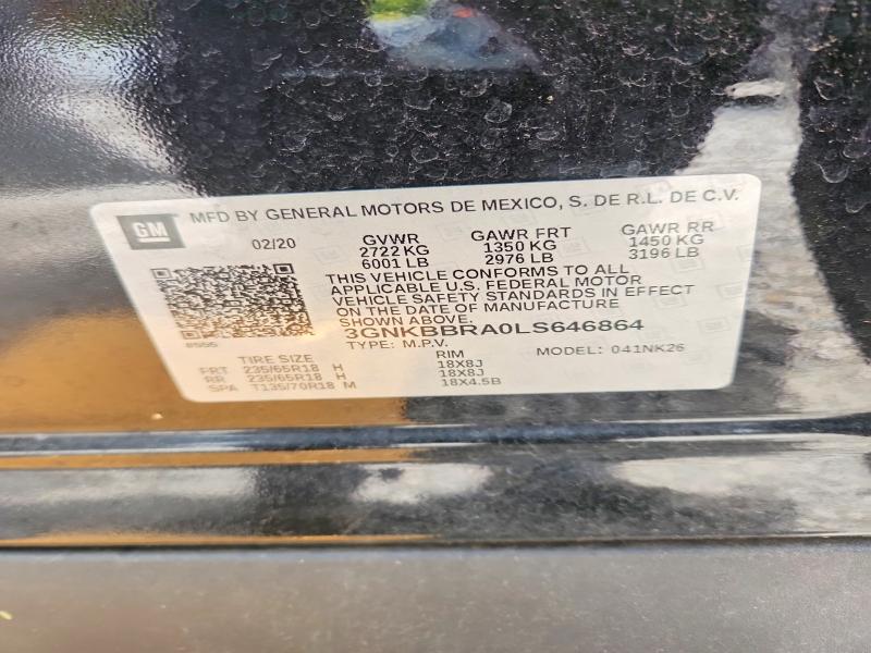 Продажа на аукционе авто 2020 Chevrolet Blazer, vin: 3GNKBBRA0LS646864, номер лота: 52030866