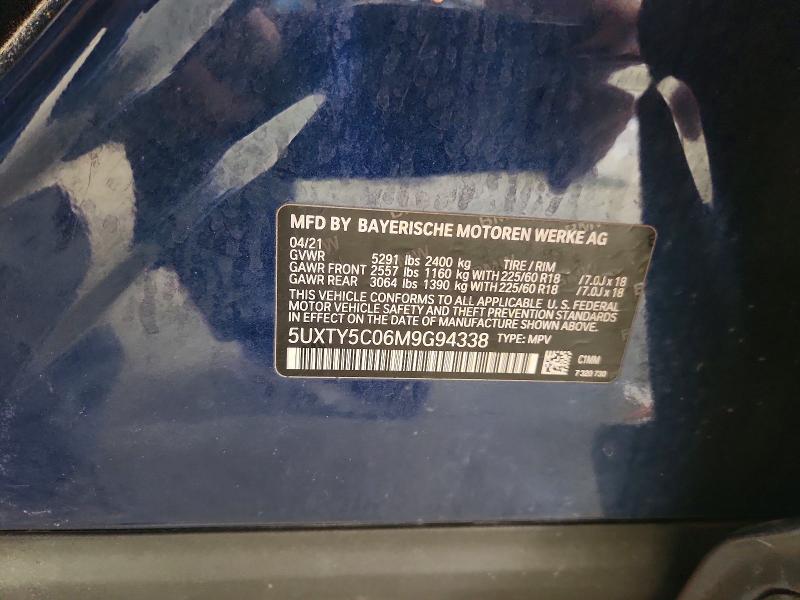 Продажа на аукционе авто 2021 Bmw X3, vin: 5UXTY5C06M9G94338, номер лота: 50956986