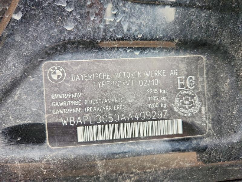 Aukcja sprzedaży 2010 Bmw 335, vin: WBAPL3C50AA409297, numer aukcji: 50824756