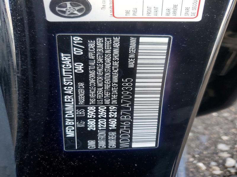 Продаж на аукціоні авто 2020 Mercedes-benz E, vin: WDDZH6JB7LA709385, номер лоту: 50066616