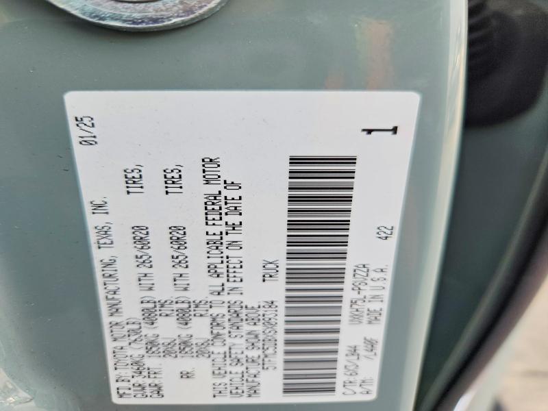 2025 Toyota Tundra მანქანა იყიდება აუქციონზე, vin: 5TFMC5DBXSX093184, აუქციონის ნომერი: 51272226