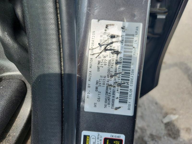 48607886 :رقم المزاد ، JM1BL1V80D1711749 vin ، 2013 Mazda 3 مزاد بيع