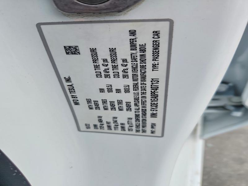 Продаж на аукціоні авто 2023 Tesla Model 3, vin: 5YJ3E1EA8PF407131, номер лоту: 51200816