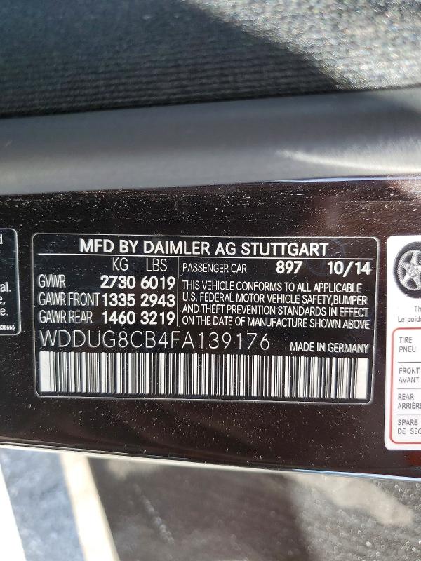 Продаж на аукціоні авто 2015 Mercedes-benz S, vin: WDDUG8CB4FA139176, номер лоту: 50311086