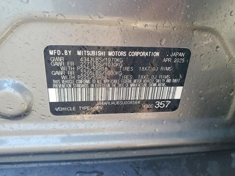 Продаж на аукціоні авто 2025 Mitsubishi Outlander Sport, vin: JA4ARUAU6SU008564, номер лоту: 48254906