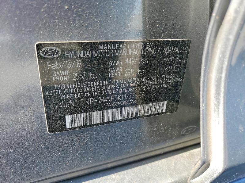 Продажа на аукционе авто 2019 Hyundai Sonata, vin: 5NPE24AF5KH777547, номер лота: 51068596