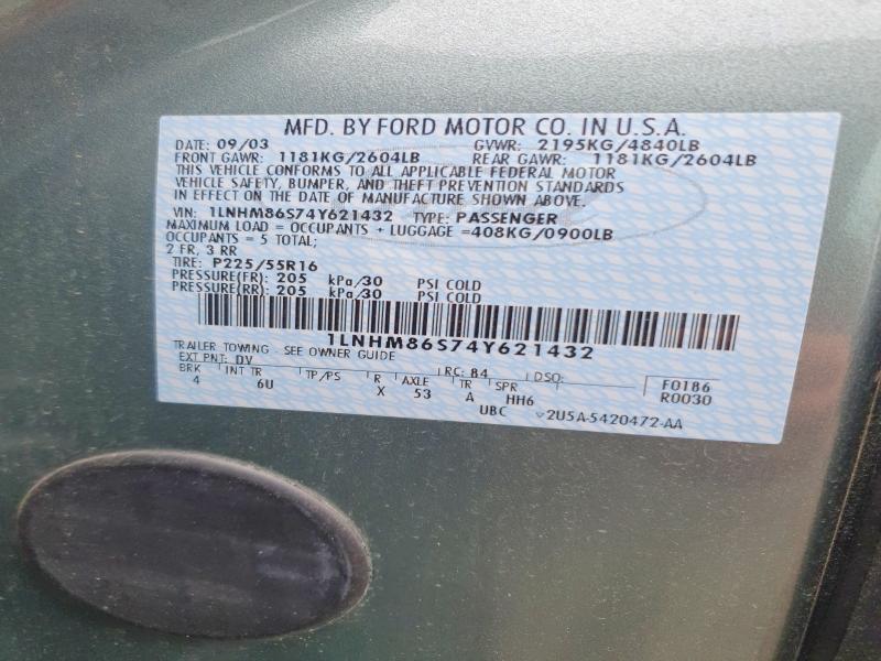 Продажа на аукционе авто 2004 Lincoln Ls, vin: 1LNHM86S74Y621432, номер лота: 52193576