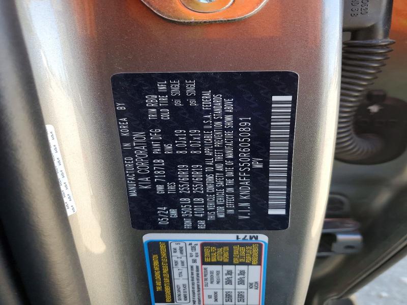 Продаж на аукціоні авто 2024 Kia Ev9, vin: KNDAFFS50R6050891, номер лоту: 48188706
