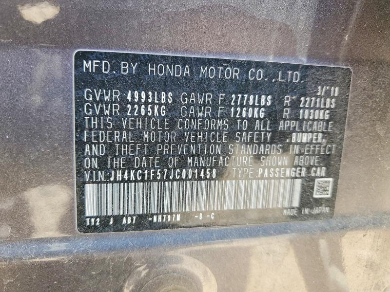 2018 Acura Rlx მანქანა იყიდება აუქციონზე, vin: JH4KC1F57JC001458, აუქციონის ნომერი: 49738446