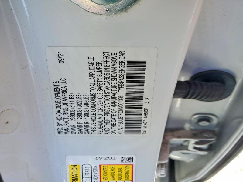 47698006 :رقم المزاد ، 19UUB7F03MA001396 vin ، 2021 Acura Tlx مزاد بيع