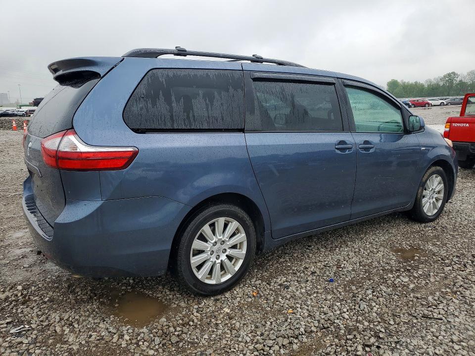 51821326 :رقم المزاد ، 5TDJZ3DC2HS162639 vin ، 2017 Toyota Sienna مزاد بيع