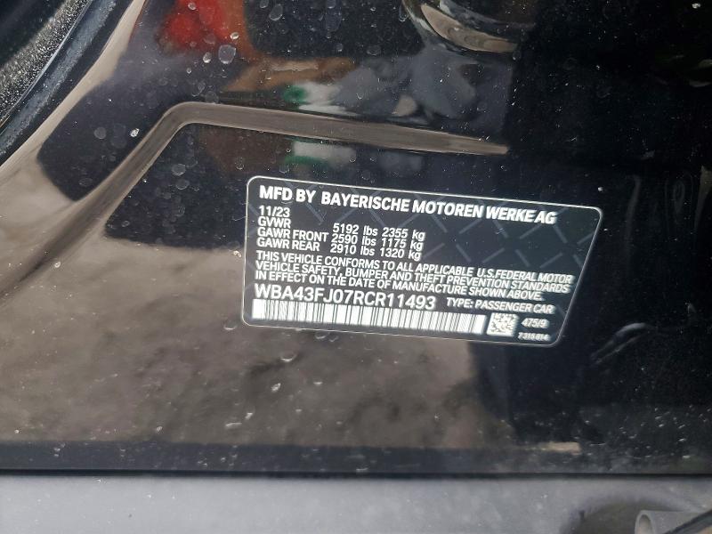 Продажа на аукционе авто 2024 Bmw 530, vin: WBA43FJ07RCR11493, номер лота: 49476406