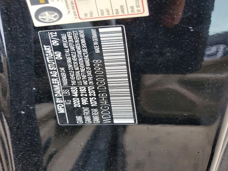 Aukcja sprzedaży 2013 Mercedes-benz C, vin: WDDGJ4HB1DG010998, numer aukcji: 48896606