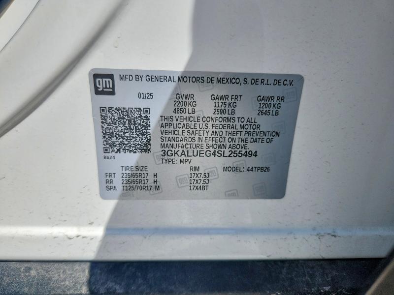 49302976 :رقم المزاد ، 3GKALUEG4SL255494 vin ، 2025 Gmc Terrain مزاد بيع