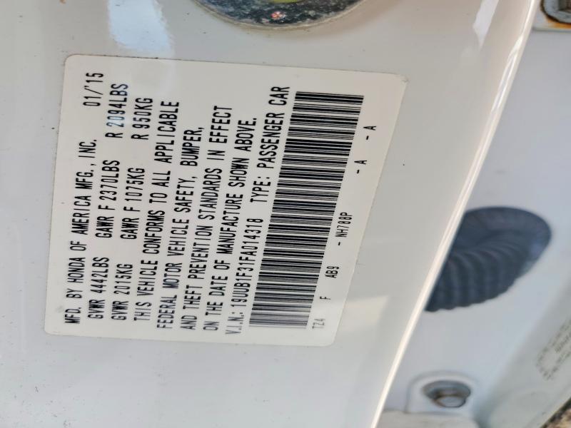 Продажа на аукционе авто 2015 Acura Tlx, vin: 19UUB1F31FA014318, номер лота: 48352146