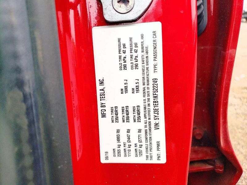 Aukcja sprzedaży 2019 Tesla Model 3, vin: 5YJ3E1EB1KF522249, numer aukcji: 49129576