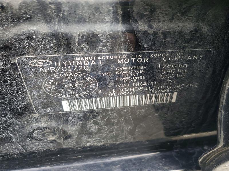 50405306 :رقم المزاد ، KMHD84LF0LU090762 vin ، 2020 Hyundai Elantra Preferred 4d مزاد بيع