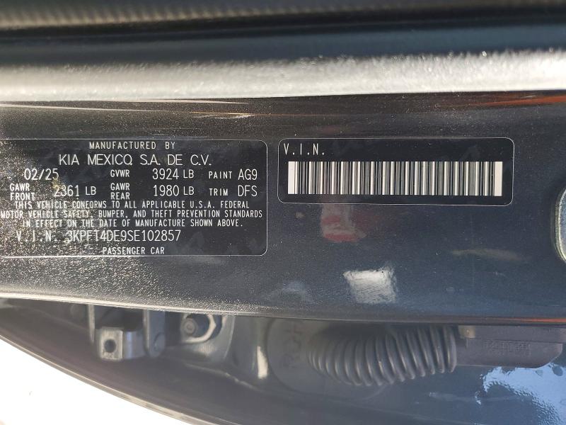 Auction sale of the 2025 Kia K4, vin: 3KPFT4DE9SE102857, lot number: 50495026