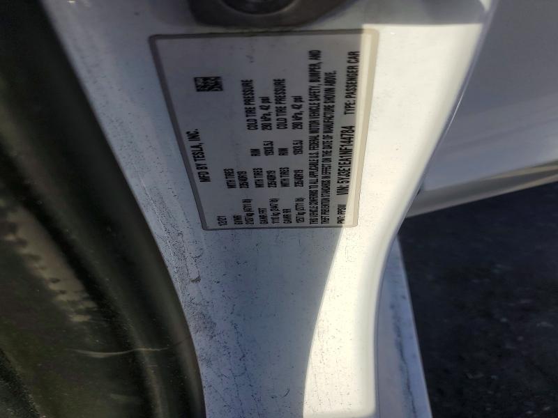50484556 :رقم المزاد ، 5YJ3E1EA1NF144784 vin ، 2022 Tesla Model 3 مزاد بيع