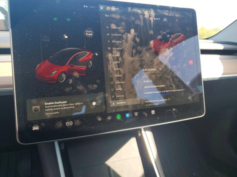 2019 Tesla Model 3 მანქანა იყიდება აუქციონზე, vin: 5YJ3E1EB5KF418587, აუქციონის ნომერი: 47576106