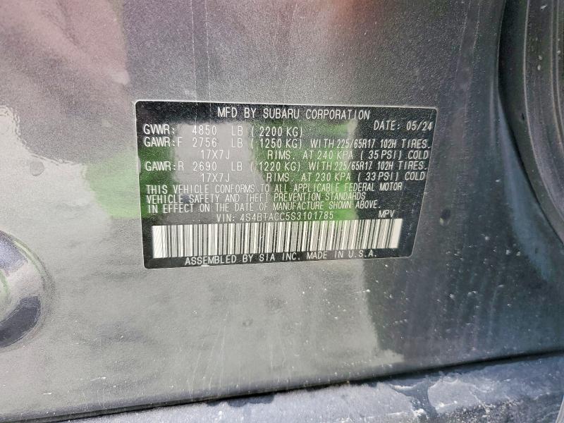 Продаж на аукціоні авто 2025 Subaru Outback, vin: 4S4BTACC5S3101785, номер лоту: 49132926