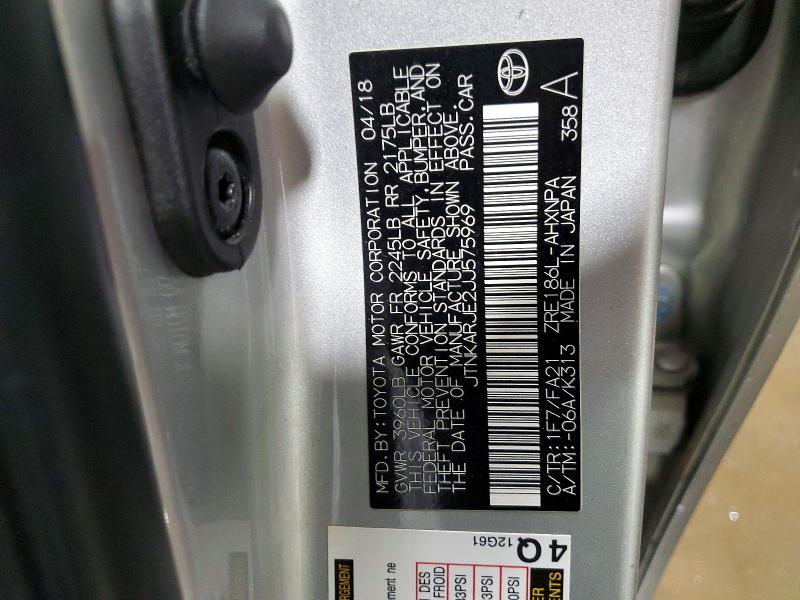 49249396 :رقم المزاد ، JTNKARJE2JJ575969 vin ، 2018 Toyota Corolla Im مزاد بيع