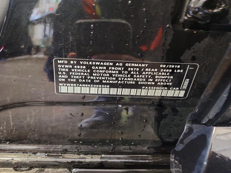 Aukcja sprzedaży 2019 Volkswagen Arteon, vin: WVWBR7AN6KE009308, numer aukcji: 52020816