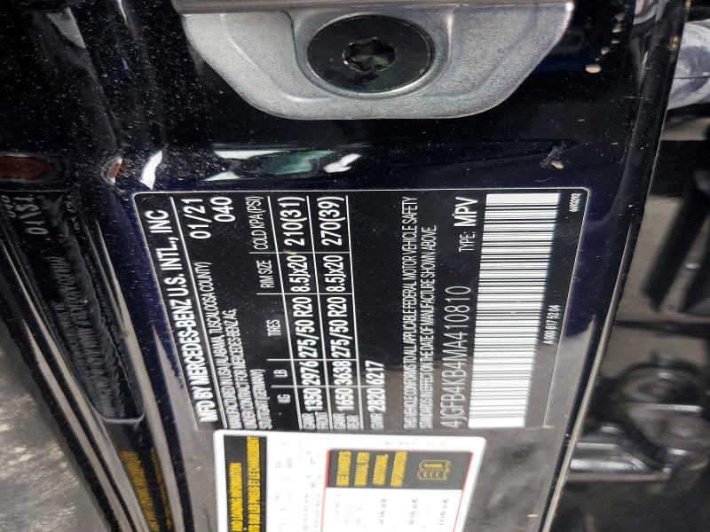 Продажа на аукционе авто 2021 Mercedes-benz Gle, vin: 4JGFB4KB4MA410810, номер лота: 51662886