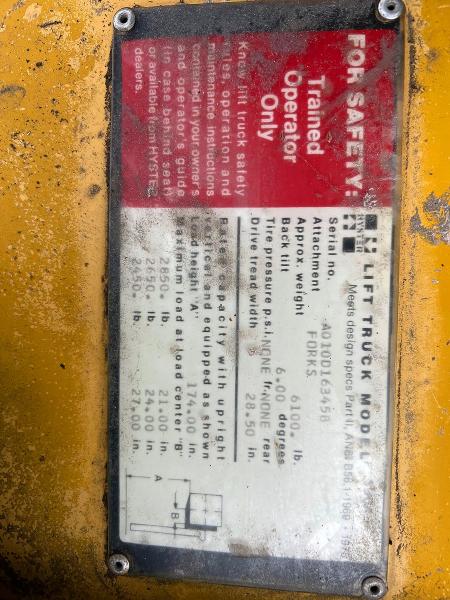 1981 Hyster 30 მანქანა იყიდება აუქციონზე, vin: A010D16345B, აუქციონის ნომერი: 51702156