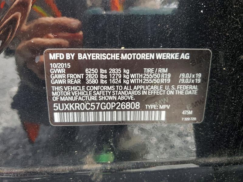 Продажа на аукционе авто 2016 Bmw X5, vin: 5UXKR0C57G0P26808, номер лота: 49065376