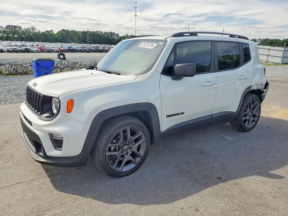 2021 Jeep Renegade მანქანა იყიდება აუქციონზე, vin: ZACNJCBB3MPM51973, აუქციონის ნომერი: 51571216