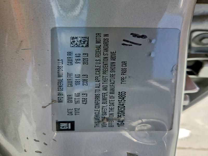 51305756 :رقم المزاد ، 1G4PP5SK5D4154865 vin ، 2013 Buick Verano مزاد بيع