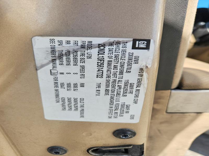 Продаж на аукціоні авто 2005 Chevrolet Equinox, vin: 2CNDL13F256147722, номер лоту: 50768786