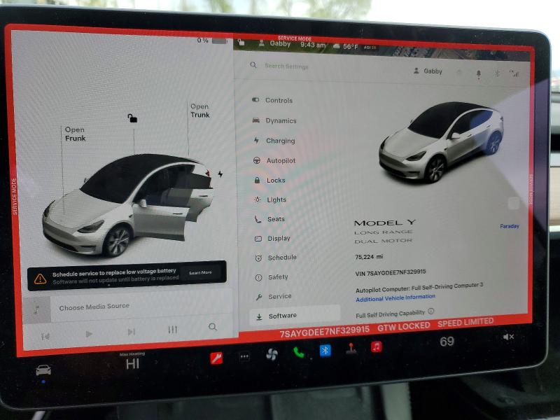 Продаж на аукціоні авто 2022 Tesla Model Y, vin: 7SAYGDEE7NF329915, номер лоту: 50668136