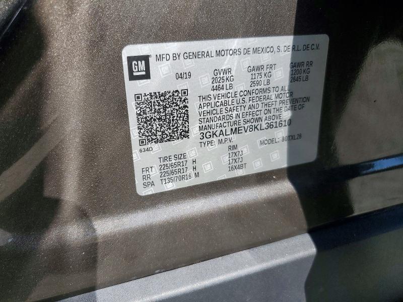 Продаж на аукціоні авто 2019 Gmc Terrain, vin: 3GKALMEV8KL361610, номер лоту: 49939706