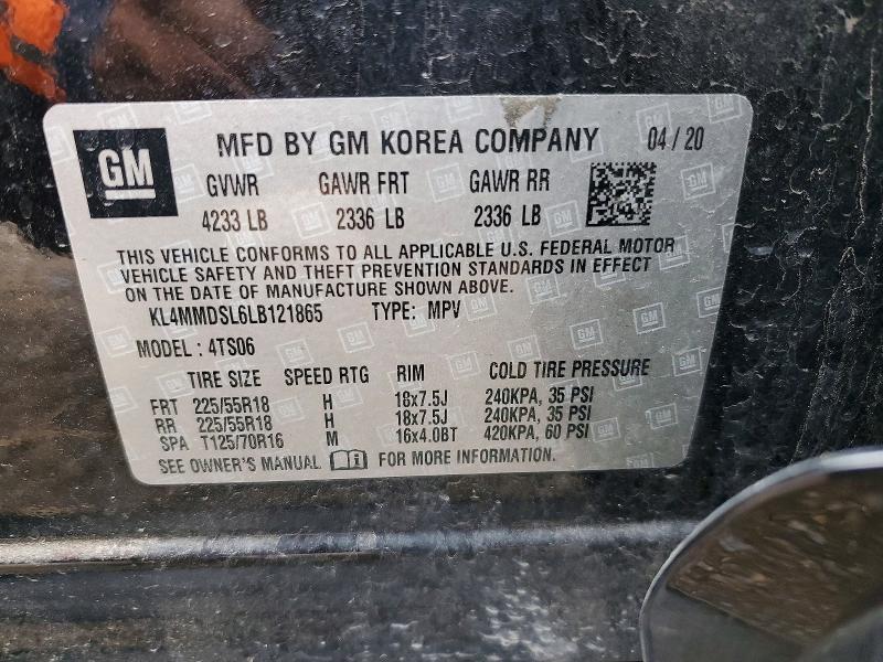 Продажа на аукционе авто 2020 Buick Encore Gx, vin: KL4MMDSL6LB121865, номер лота: 50487586