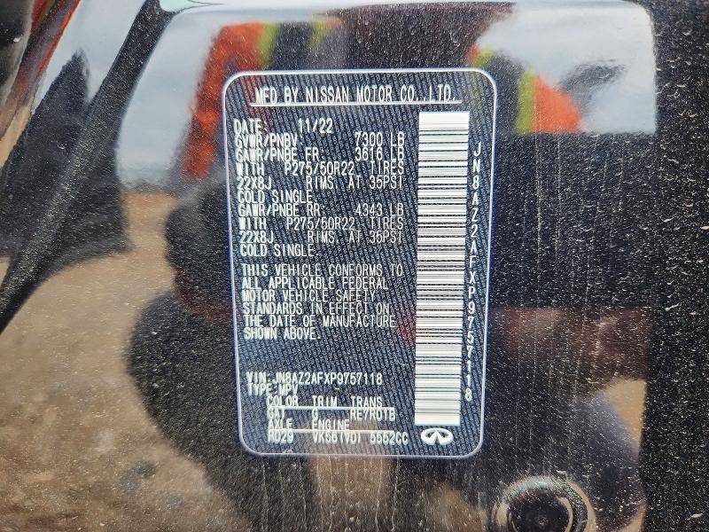 Продажа на аукционе авто 2023 Infiniti Qx80, vin: JN8AZ2AFXP9757118, номер лота: 51794516