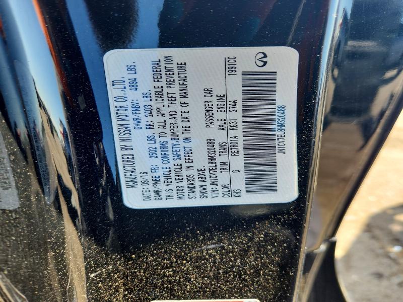 50748476 :رقم المزاد ، JN1CV7EL8HM320488 vin ، 2017 Infiniti Q60 مزاد بيع