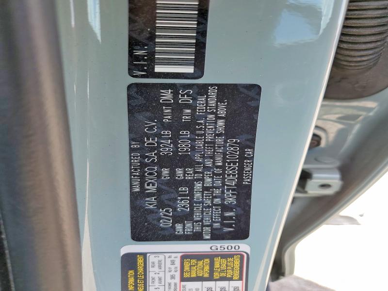 Auction sale of the 2025 Kia K4, vin: 3KPFT4DE8SE102879, lot number: 49352686