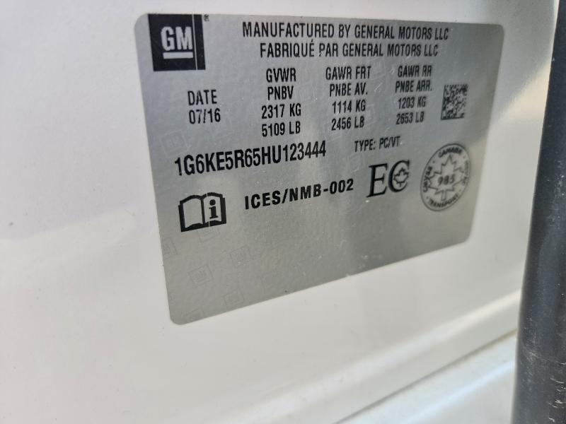 Aukcja sprzedaży 2017 Cadillac Ct6, vin: 1G6KE5R65HU123444, numer aukcji: 51188126