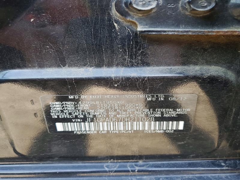 Продажа на аукционе авто 2013 Subaru Impreza, vin: JF1GPAD67DH211028, номер лота: 50329806