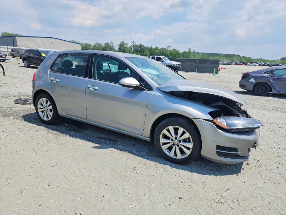 51296396 :رقم المزاد ، 3VW2A7AU8FM079727 vin ، 2015 Volkswagen Golf مزاد بيع