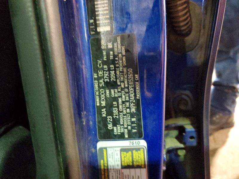 2023 Kia Forte მანქანა იყიდება აუქციონზე, vin: 3KPF24AD0PE652650, აუქციონის ნომერი: 50333326