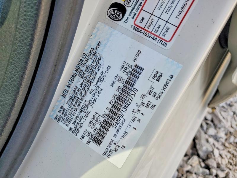 Aukcja sprzedaży 2008 Ford Fusion, vin: 3FAHP07138R227570, numer aukcji: 51678166